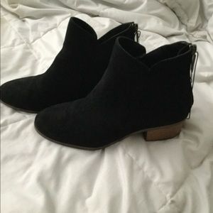 Black ankle boots